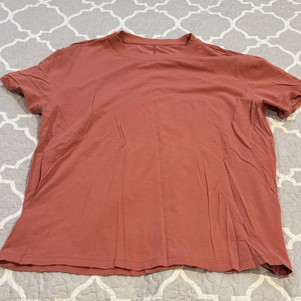 lululemon athletica All Yours Cotton Short Sleeve Tee in Ancient Copper